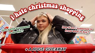 GOING CHRISTMAS SHOPPING + it’s giveaway time! | vlogmas day 14