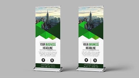 Business Roll Up Banner Design - Photoshop Tutorial