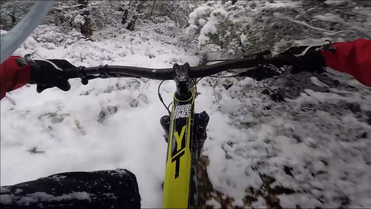 [Vlog] Sortie Enduro VTT sous la Neige à Toulon