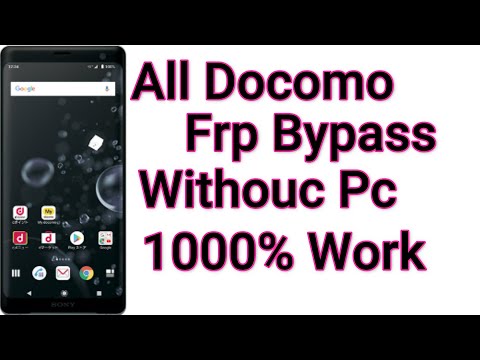 All Japanese Docomo Frp Unlock without Pc  new method Google Account Bypass All Docomo Mobile