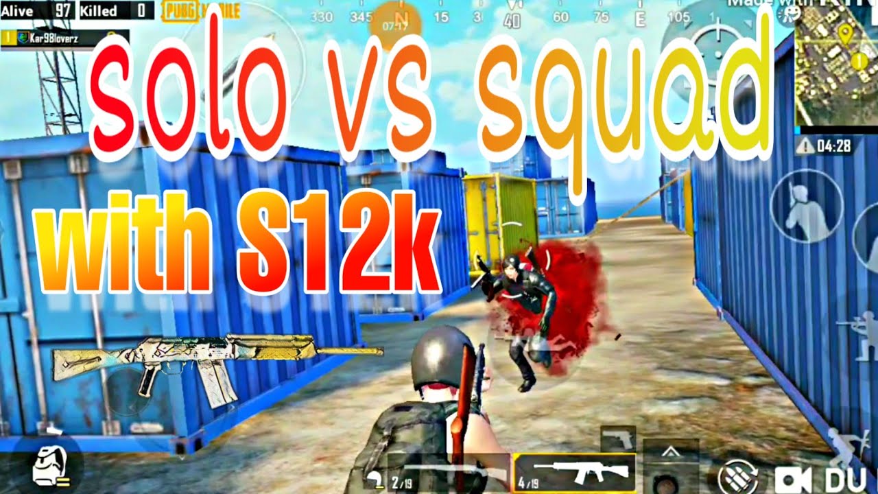 How to win solo vs squad | 1 vs 4 | pubg mobile - YouTube