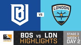 HIGHLIGHTS Boston Uprising vs. London Spitfire | Stage 3 | Week 1 | Day 2 | Overwatch League