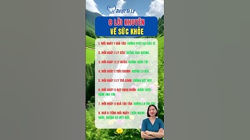8 lời khuyên về sức khỏe #duocsily #dsly #chamsocsuckhoe