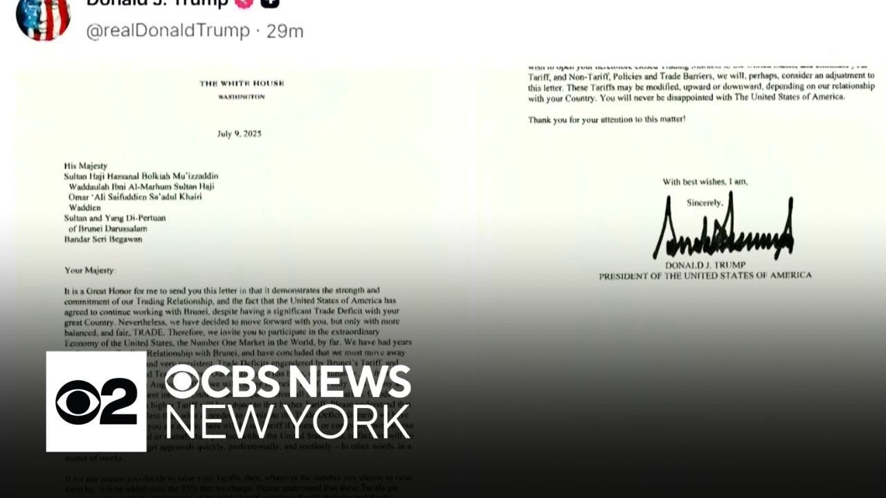 President Trump warns more countries of tariff increases - YouTube