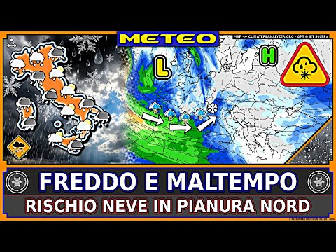 Video METEO – Arriva la Neve al Nord | Previsioni Fino al 23 Gennaio