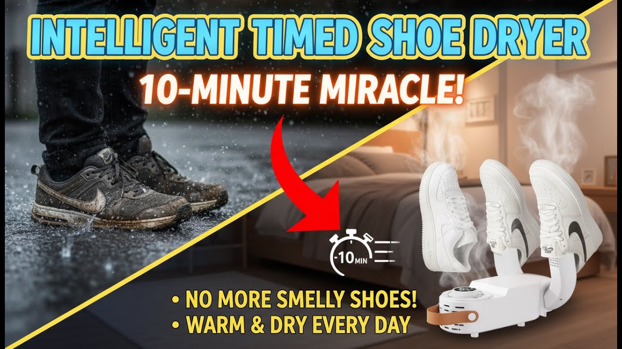 video Intelligent Timed Shoe Dryer: 10-Minute Fast Dry & Deodorize