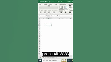 How to remove and restore Gridlines in #microsoftexcel in seconds #shorts