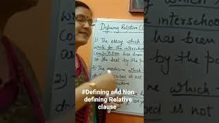 Defining-Non Defining Relative clause | Difference between defining-non defining relative clause