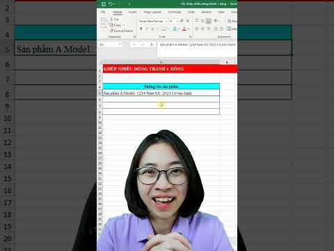 Bật mí mẹo ghép nhiều dòng thành 1 dòng trong Excel | Nguyễn Thị Hường