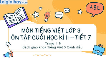 Bài: Ôn tập cuối năm - Tiết 7 trang 118 SGK Tiếng Việt 3 tập 2 Cánh diều