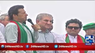 24 report: Imran Khan on container, this time for 'Ehtasaab'