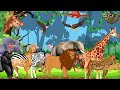 Safari Animals Sounds Song | ABC Alphabet Animals A–Z | Nursery Rhyme for Kids 28TH825