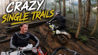 WE LEARNT OUR LESSON! HARD ENDURO SINGLE TRAILS! 