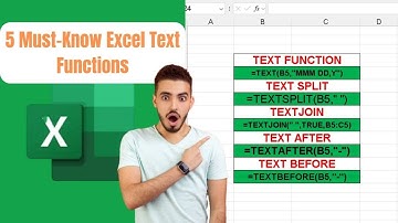 5 Must-Know Excel Text Functions to Handle Data Like a Pro!