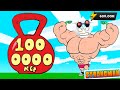 СТАЛ МЕГА КАЧКОМ СТРОНГМЕНОМ! ВКАЧАЛ 600,000,000 ЭНЕРГИИ ЗА 1 ВИДОС! ROBLOX Strongman Simulator