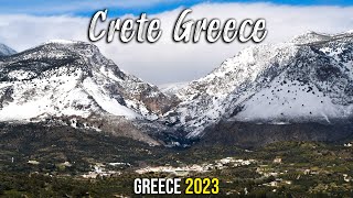 Crete Greece, from snow to sun, a beautiful journey into the countryside