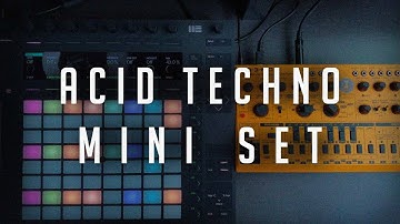 Acid Techno Behringer TD 3 MO, Ableton Push 2 - mini live set