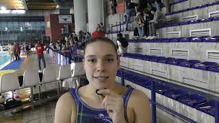 Aurora Condorelli dopo la vittoria in Champions Leaugue  su Terrasa