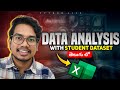 Data Analysis with Stydent DataSet using Excel | Excel for Data Analyst | Excel in Telugu 