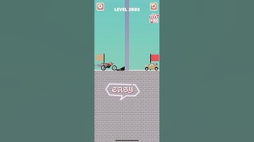 Draw bridge puzzle game level 2693  #drawing #game #Shorts