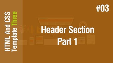 [Arabic] HTML & CSS Template Three 2021 - #03 - Header Section Part 1