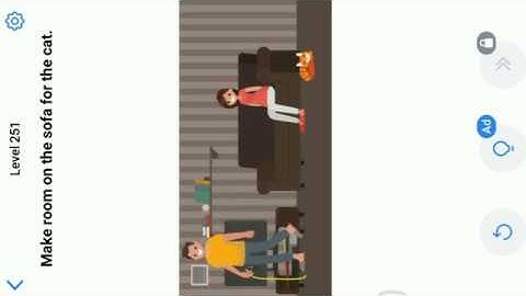 Easy Game Level 251 || Make Room On The Sofa For The Cat.