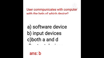 input output devices Mcqs