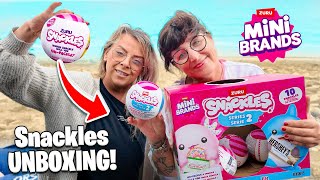 Großes Snackels Unboxing Am Strand