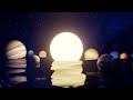 Floating sun  planets with reflection  4k relaxing screensaver