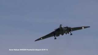 Avro vulcan XH588 Landing at Prestwick Airport 5/9/15