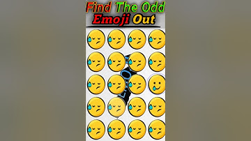 Memory Test 🥸 || Find The Odd Emoji Out || Emoji Puzzle Quiz || part 9 ||  #shorts #quiztime