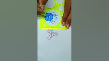 How many rotations did the pen make in total? #shorts #asmr #spirograph