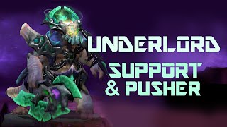 7.23e Avoid Using ULTI in Gank Fights!!!! 😲 | Dota 2 Underlord Support Pusher