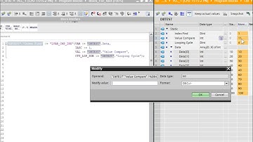 TIA Portal Number comparison return index with algorithm technology