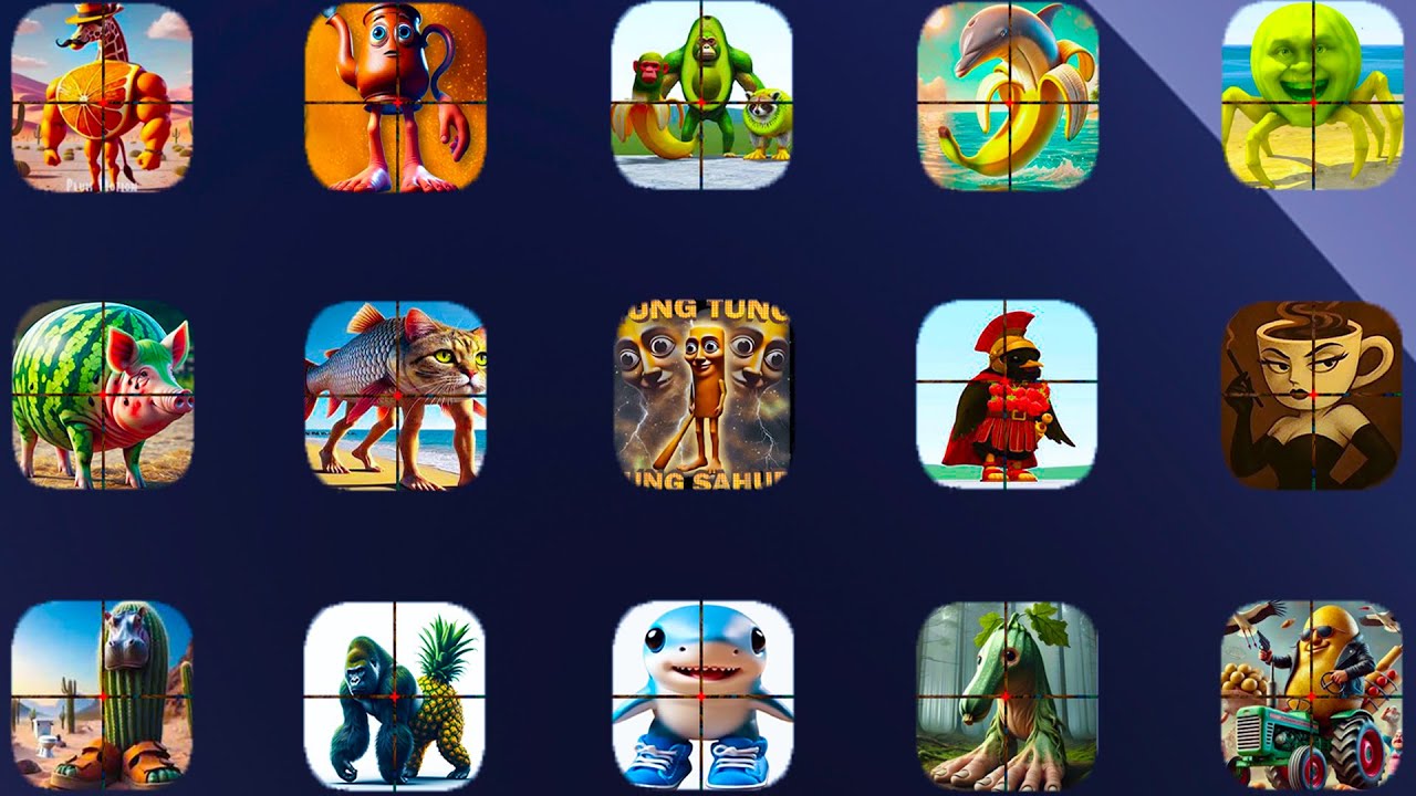 Brainrot Meme Sniper, Italian Brainrot, Roblox, Minecraft, Choo Choo Chales, LinGang Melon, Game Ios