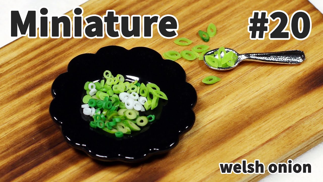 미니어쳐 토핑 만들기 #20 파 - Miniature topping series