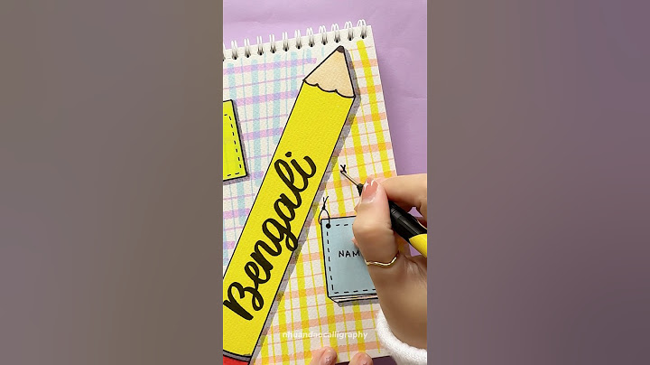 Transform Your Notebook with Creative Front Page Idea ✏️✨ #shorts #nhuandaocalligraphy #frontpage
