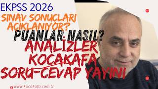 We are analyzing the EKPSS exam results. Kocakafa EKPSS Gazi Hoca is broadcasting the results liv...