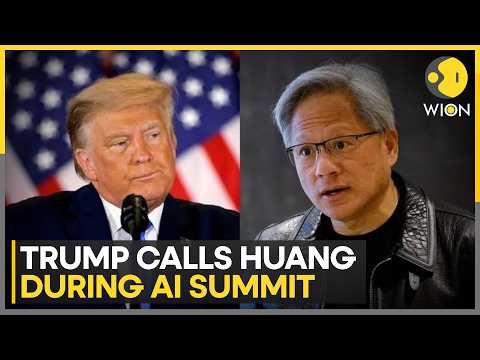Trump Calls Nvidia CEO Jensen Huang During AI Summit | WION News