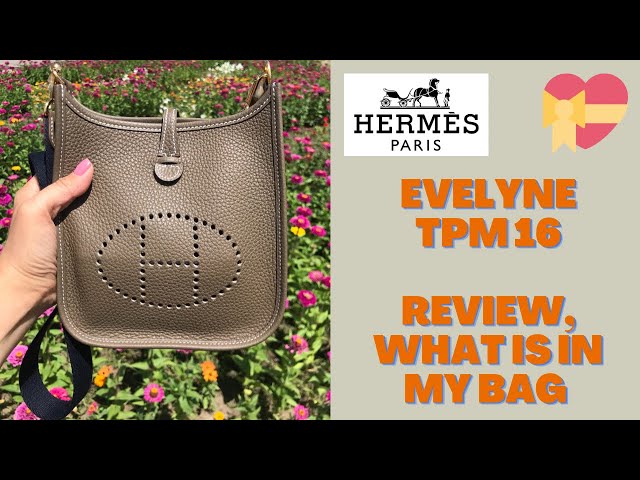 HERMES EVELYNE 16 MINI BAG + 7RP L'INSERT REVIEW  What Fits Inside + First  Impressions! 