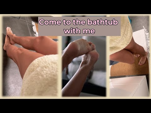 Take a HOT bath with me! #feet #shorts #footsies #asmr #lgbtq #bathtub