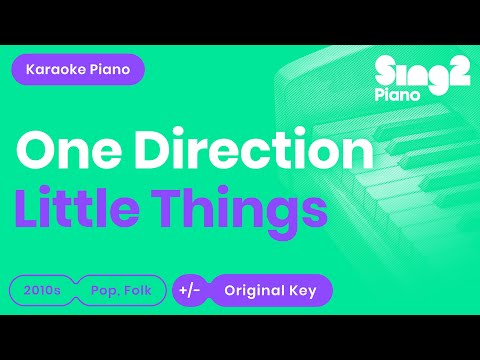 Little Things - One Direction (Piano backing track)