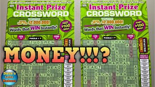 INSTANT $2 MILLION PRIZE CROSSWORD SCRATCH OFF TICKETS!💰😁🤞 