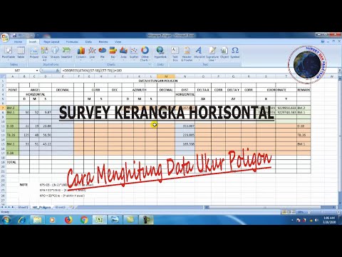 cara menghitung data ukur poligon