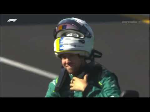 Sebastian Vettel driving a Scooter in Australia GP