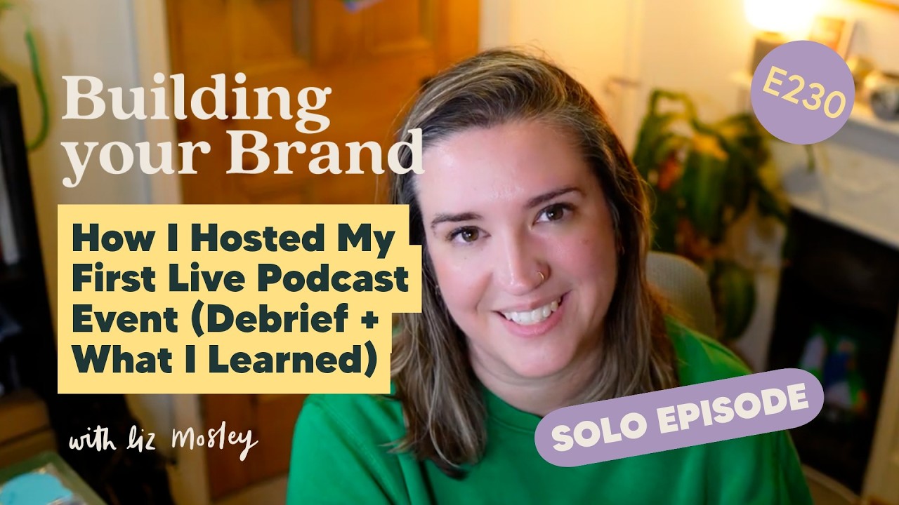 How I Hosted My First Live Podcast Event (Tickets, Sponsors, Mistakes & Lessons Learned)