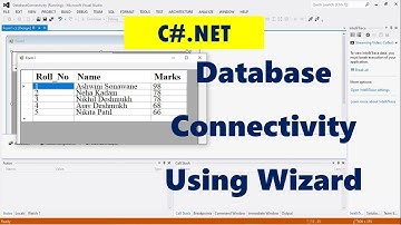 C#.NET | Database Connectivity using Wizard