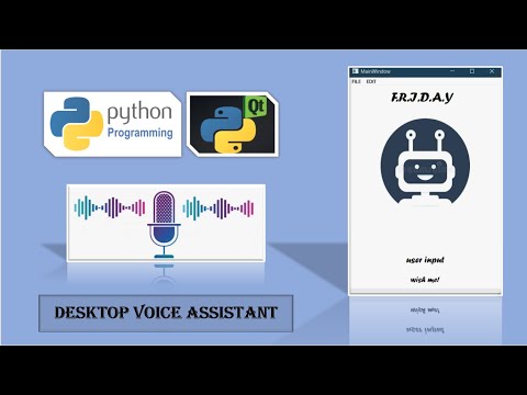 TONY DESKTOP VOICE ASSISTANT (a.k.a F.R.I.D.A.Y) | PYTHON 3.8.5 and PyQt5