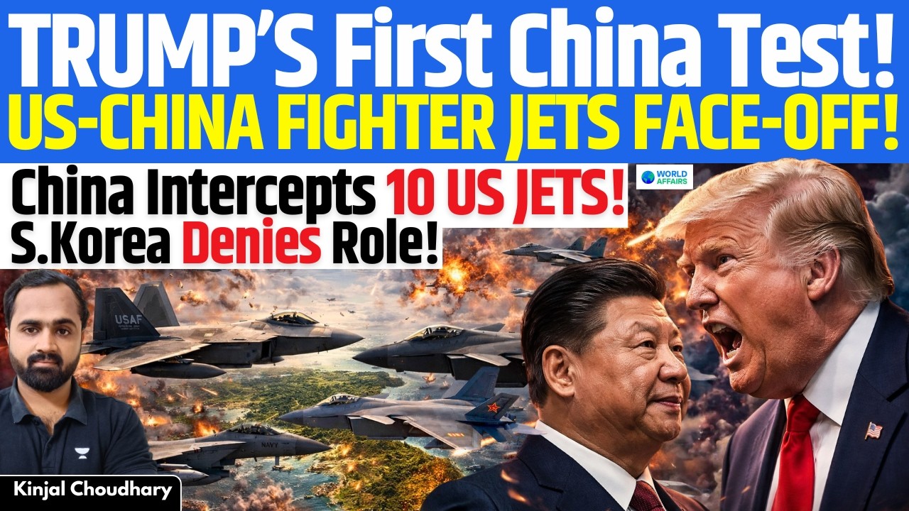 US-China FIGHTER JETS FACE-OFF: 10 US Jets INTERCEPTED | S.Korea Dragged Into Trump vs Xi | Kinjal