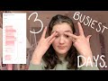 the 3 busiest days of my life // school, work, and job interviews as a university student